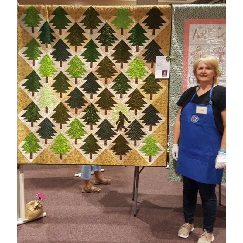 Big Foot And Pine Tree CLA0611062Q Quilt Blanket