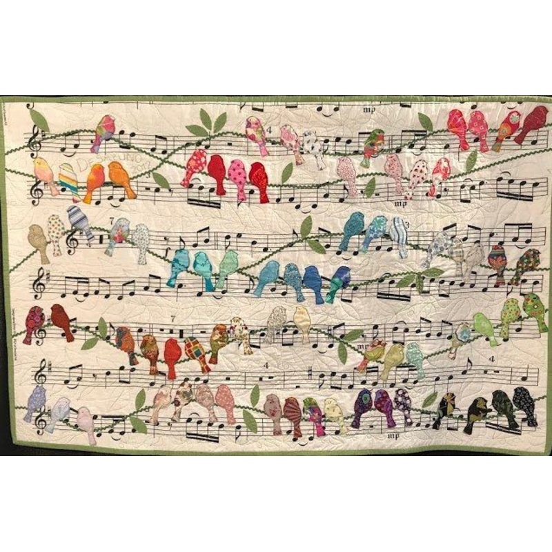 Bird Music CLA08110097Q Quilt Blanket