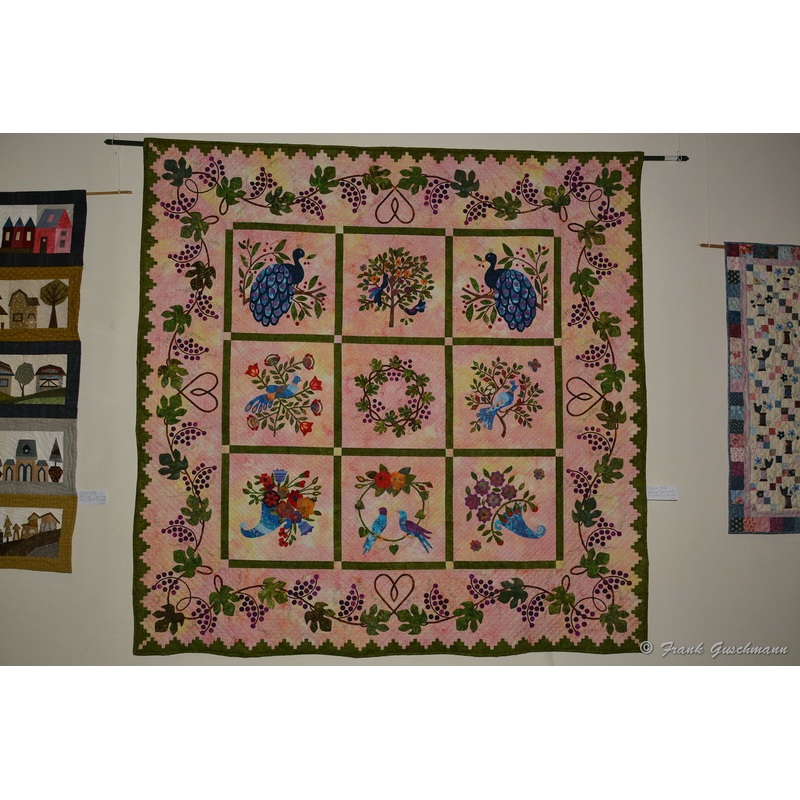 Bird Peacock Flower Garden CLA0212664Q Quilt Blanket