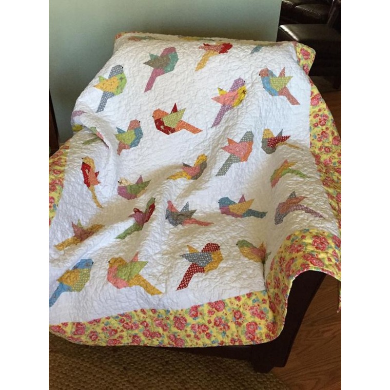 Birds CLA11110287Q Quilt Blanket