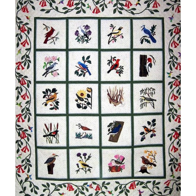 Birds CLA1910042Q Quilt Blanket