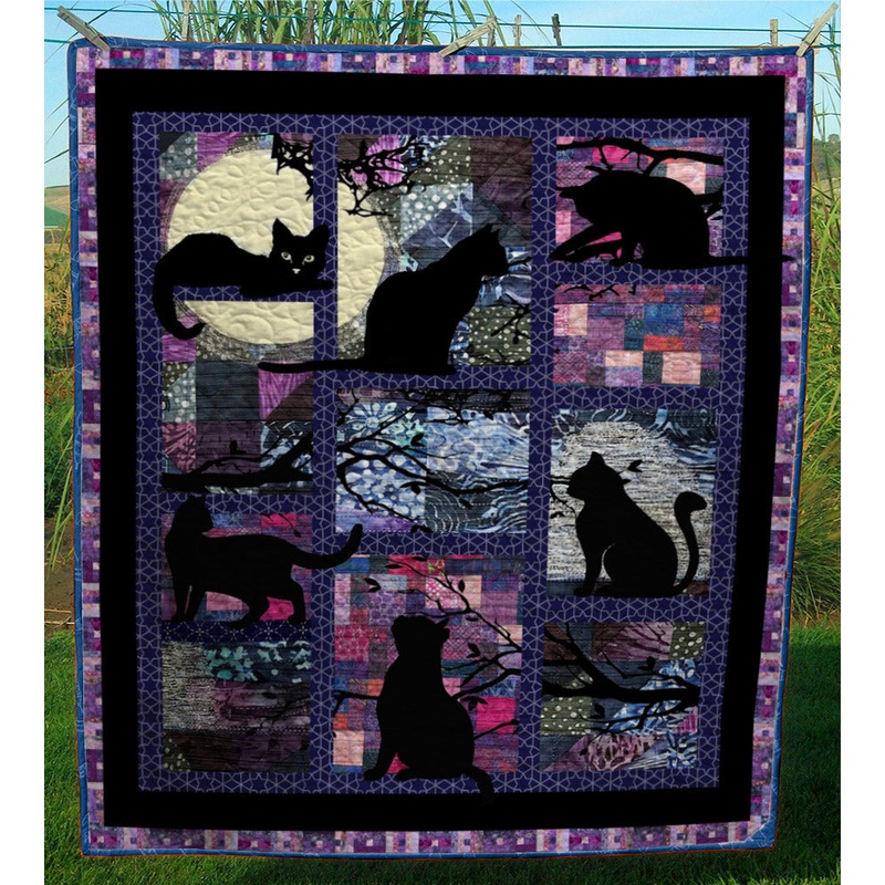 Black Cat CL28100291MDQ Quilt Blanket