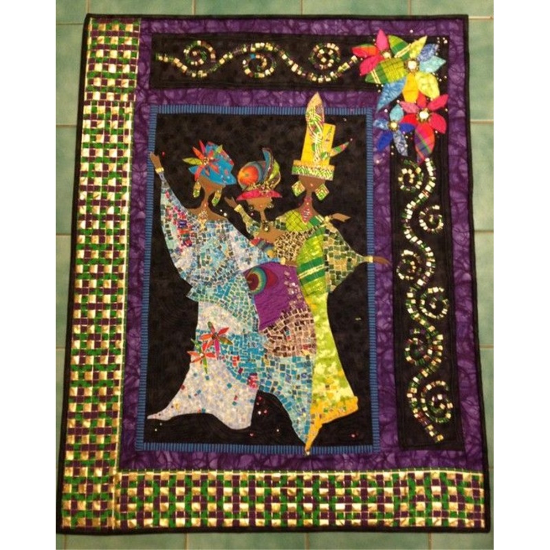 Black Women CLA1010122Q Quilt Blanket