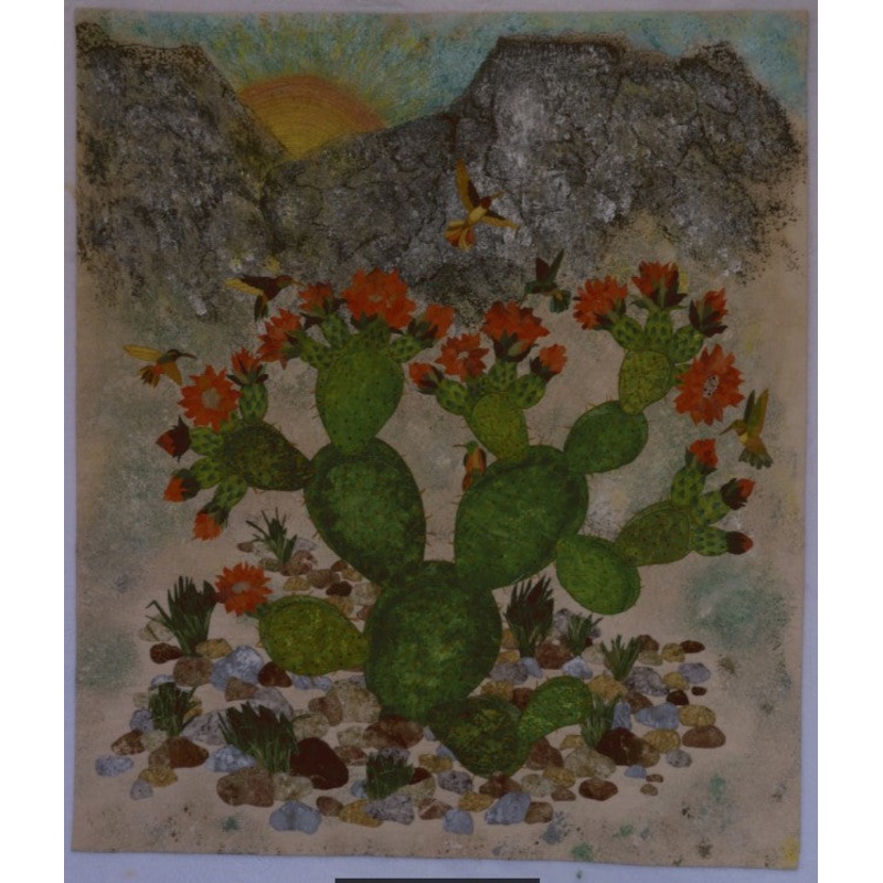 Blooming Cactus CLT0412064H Quilt Blanket