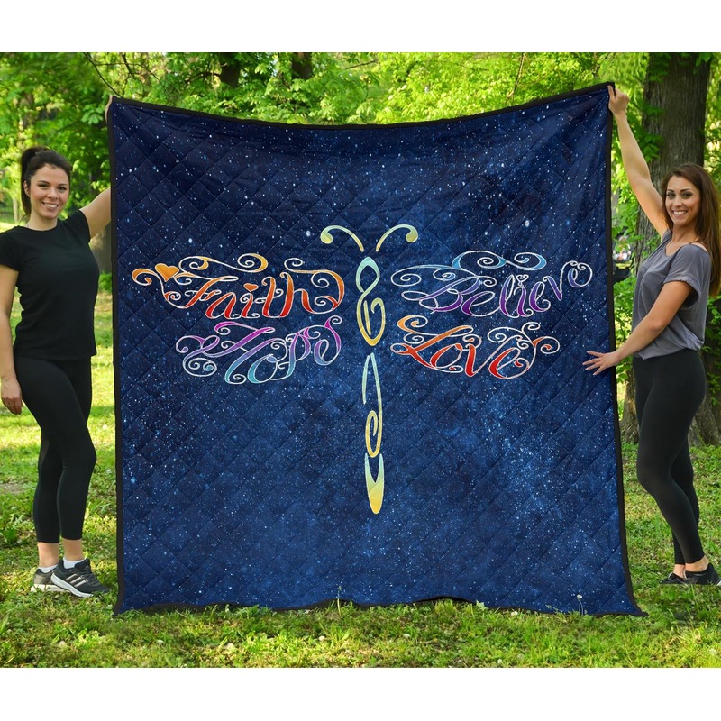Blue Dragonfly CL07110011MDQ Quilt Blanket