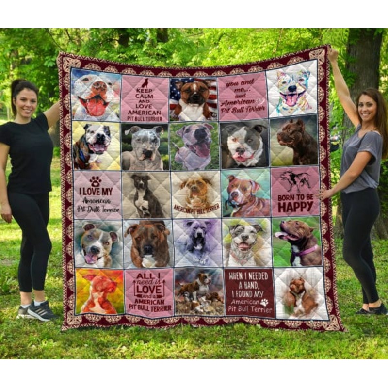 American Pitbull CLP2312005Q Quilt Blanket