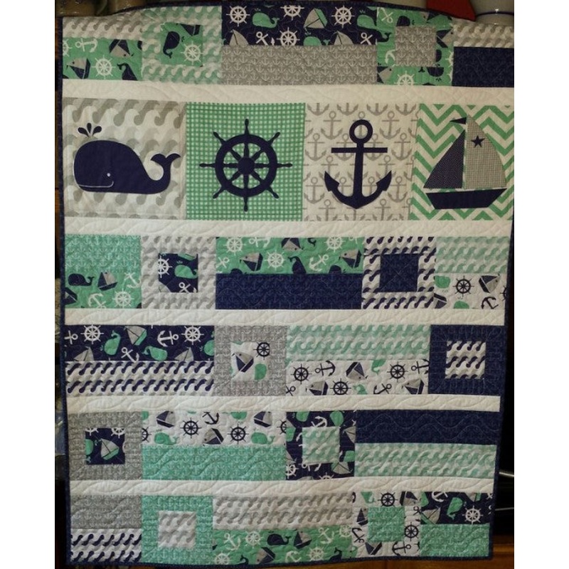 Anchor Boat Helm CLA2510005Q Quilt Blanket
