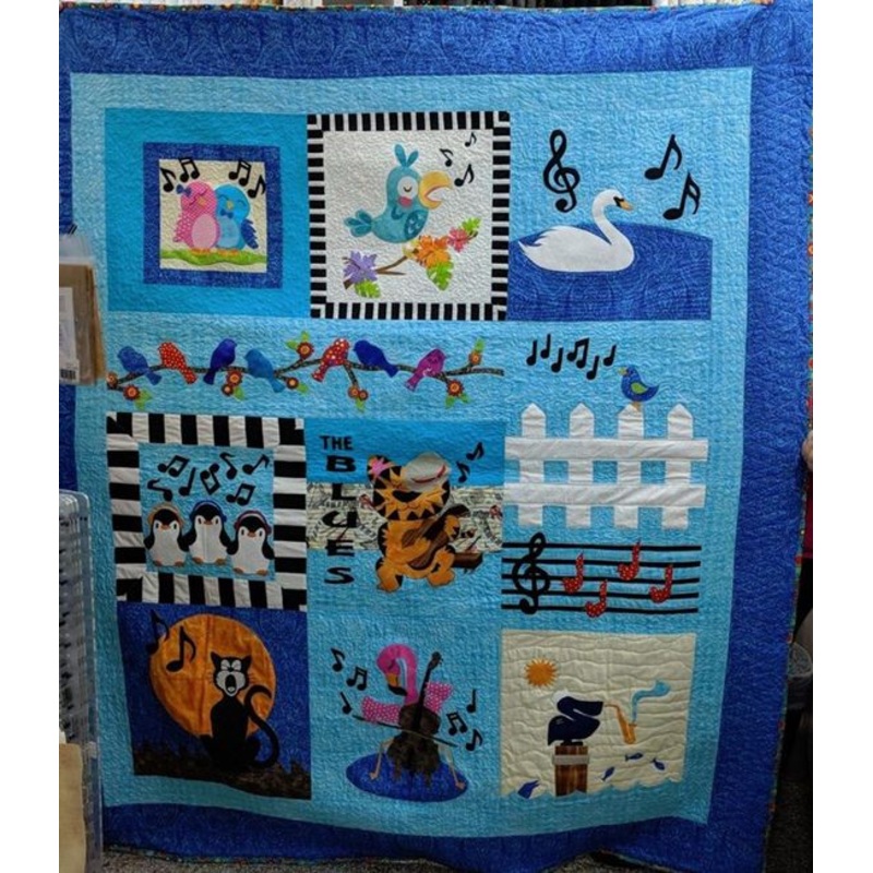 Animals Love Music CLA0910027Q Quilt Blanket
