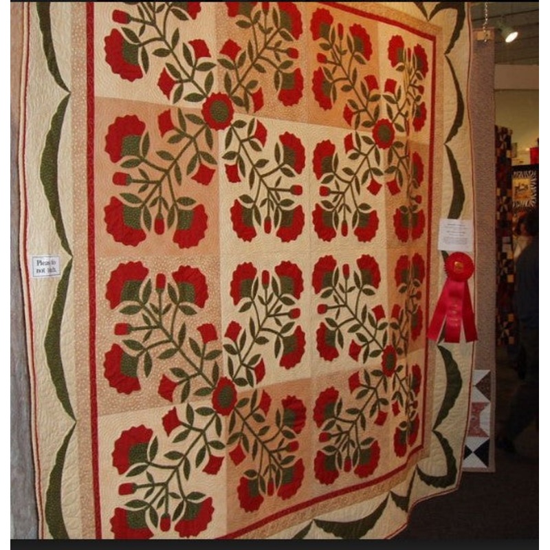 Antique Peony CLA2110009Q Quilt Blanket