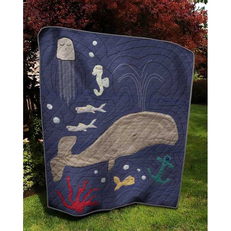 Aquatic Whale TD1511271 Quilt Blanket
