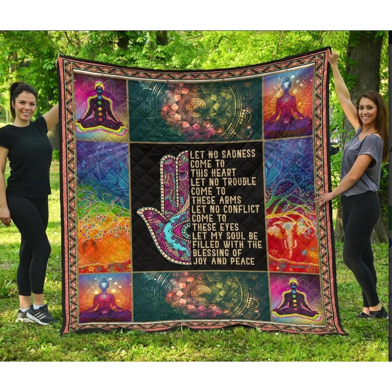 Artistic Meditation Chakra Mandala CLA2011021Q Quilt Blanket