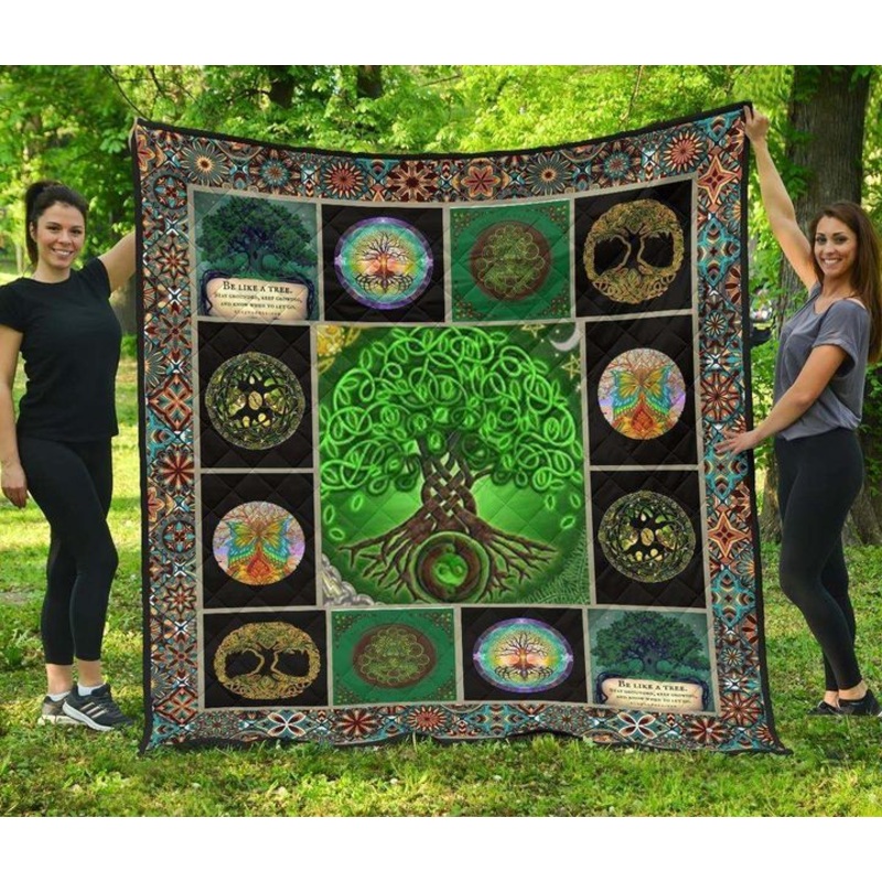 Artistic Yin Yang Tree of Life CLA31101026Q Quilt Blanket