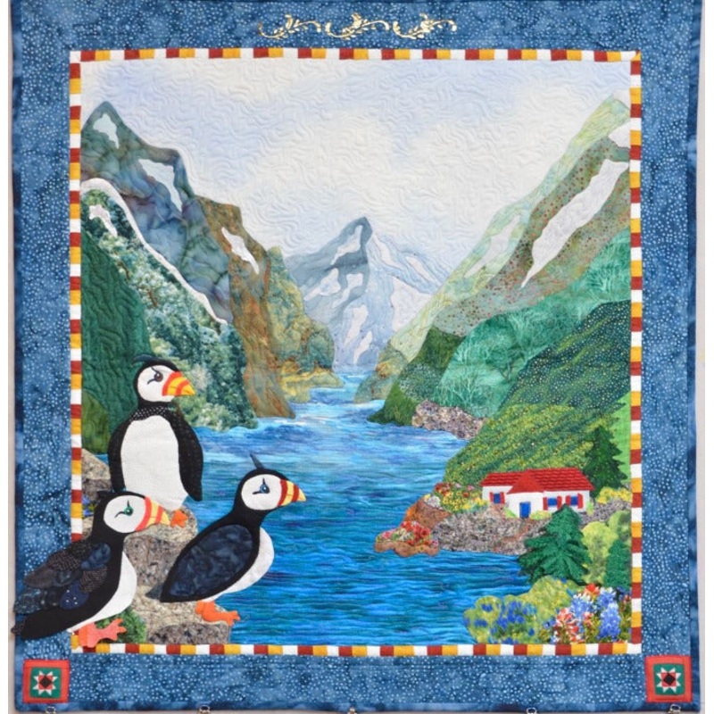 Atlantic Puffin CLP2111013Q Quilt Blanket