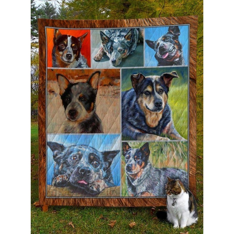 Australian Cattle Dog D8022 Quilt Blanket