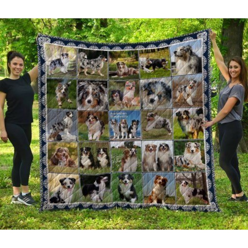 Australian Shepherd CL08110024MDQ Quilt Blanket