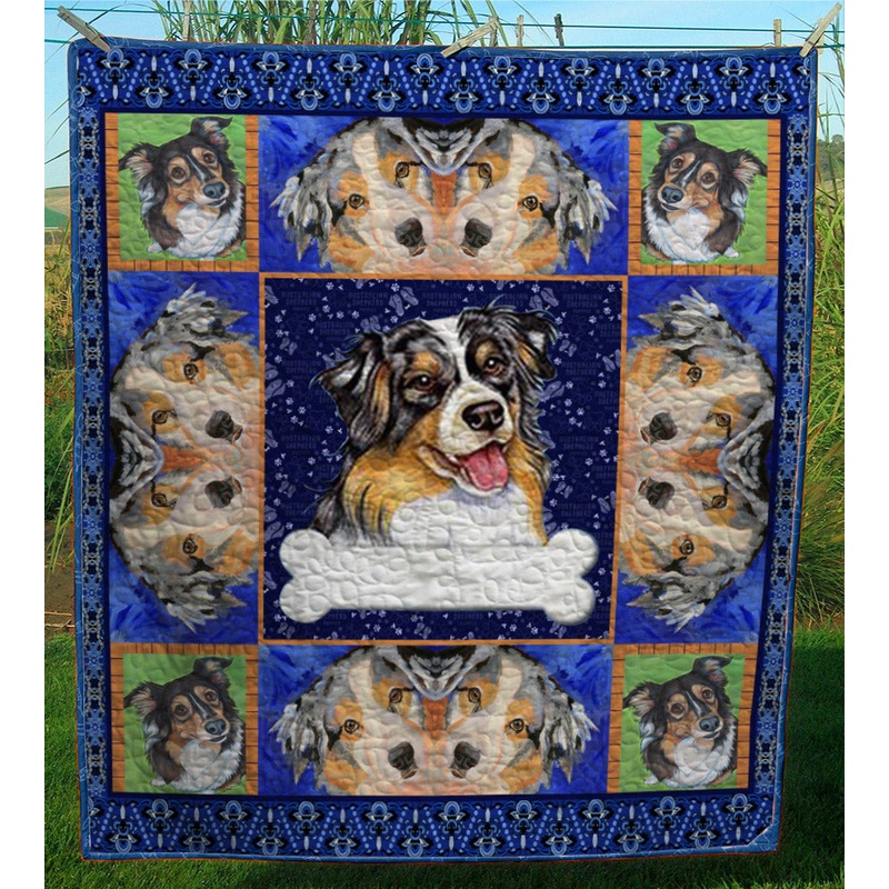 Australian Shepherd CL28100012MDQ Quilt Blanket
