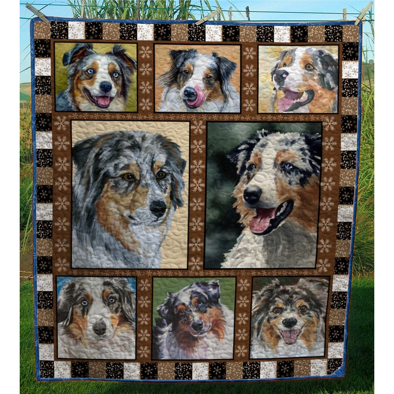 Australian Shepherd CL28100013MDQ Quilt Blanket