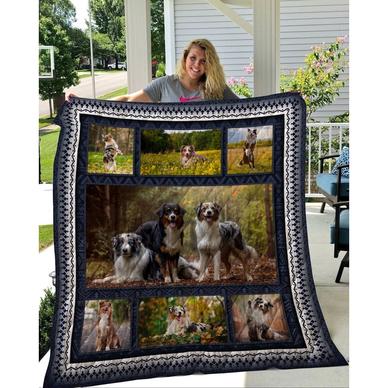 Australian Shepherd CLH1611096Q Quilt Blanket