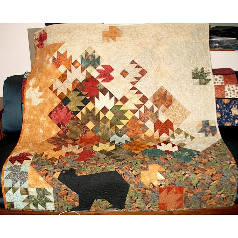 Autumn Bear CLT0511005H Quilt Blanket