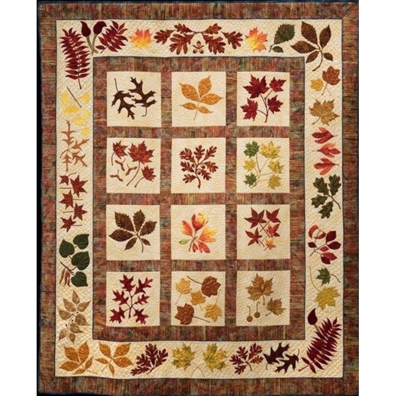 Autumn Leaves CLA0910035Q Quilt Blanket