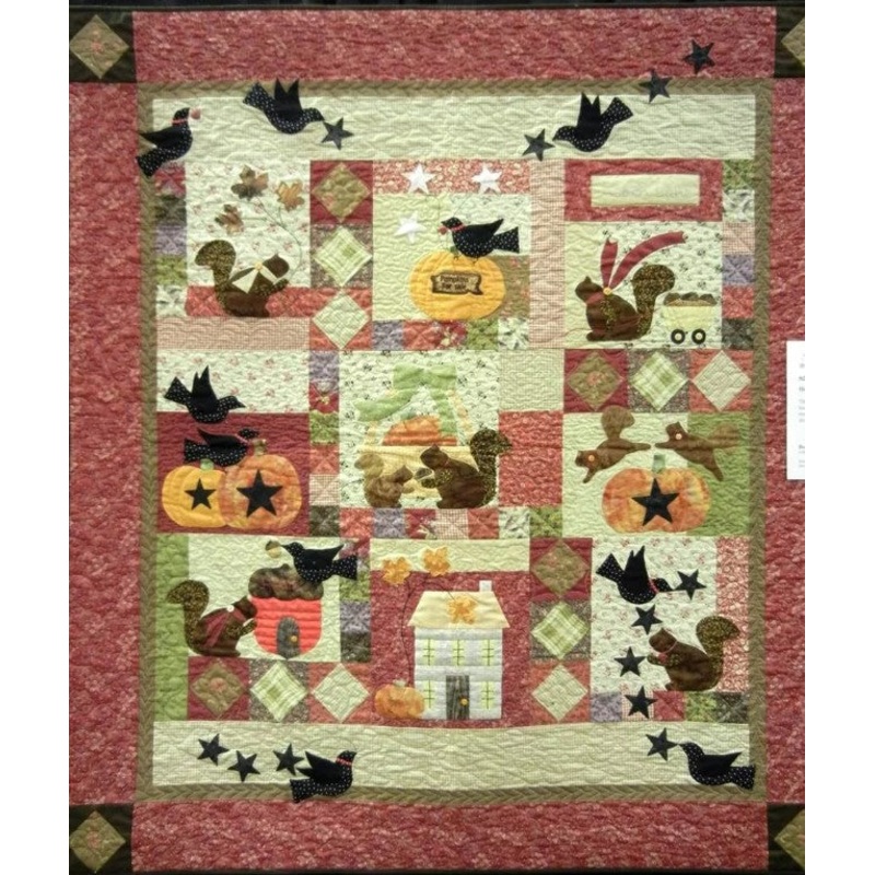 Autumn Squirrel CLT0511006H Quilt Blanket
