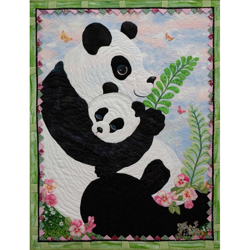 Baby And Mother Panda CLM030702 Quilt Blanket