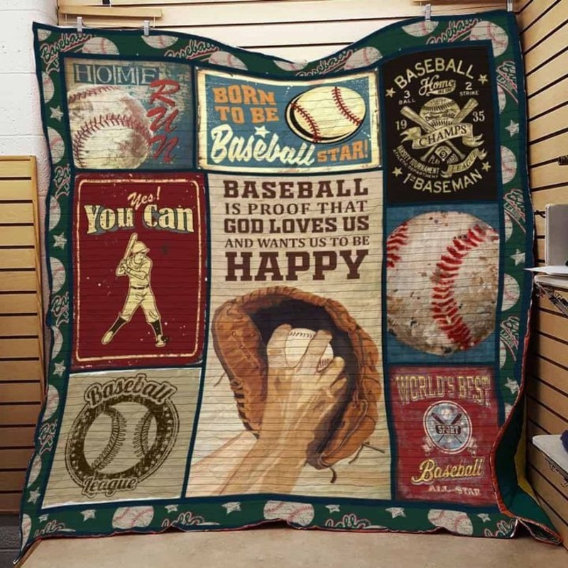 Baseball CL27120063MDQ Quilt Blanket
