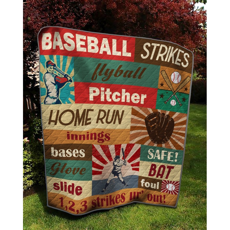 Baseball TD21110845 Quilt Blanket