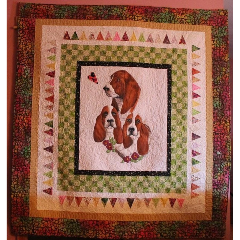 Basset Hound CLA250627 Quilt Blanket