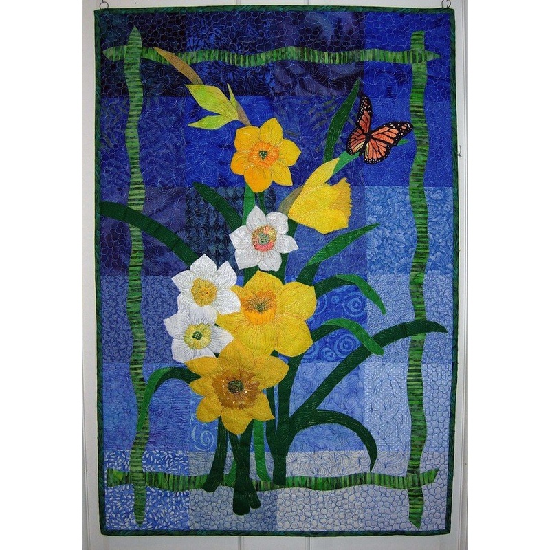 A Host Of Butterfly Golden Daffodils CLM0611001 Quilt Blanket
