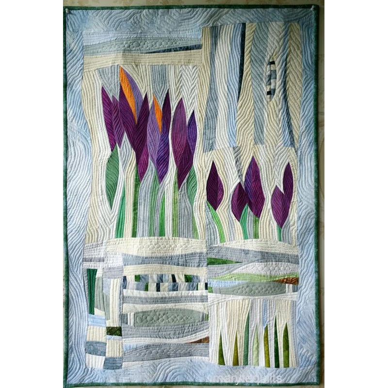 Abstract CLA1510004Q Quilt Blanket