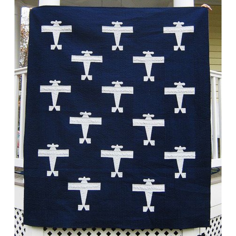 Airplane CLA0910010Q Quilt Blanket