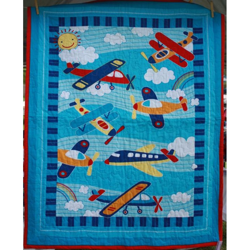 Airplane CLA1410043Q Quilt Blanket