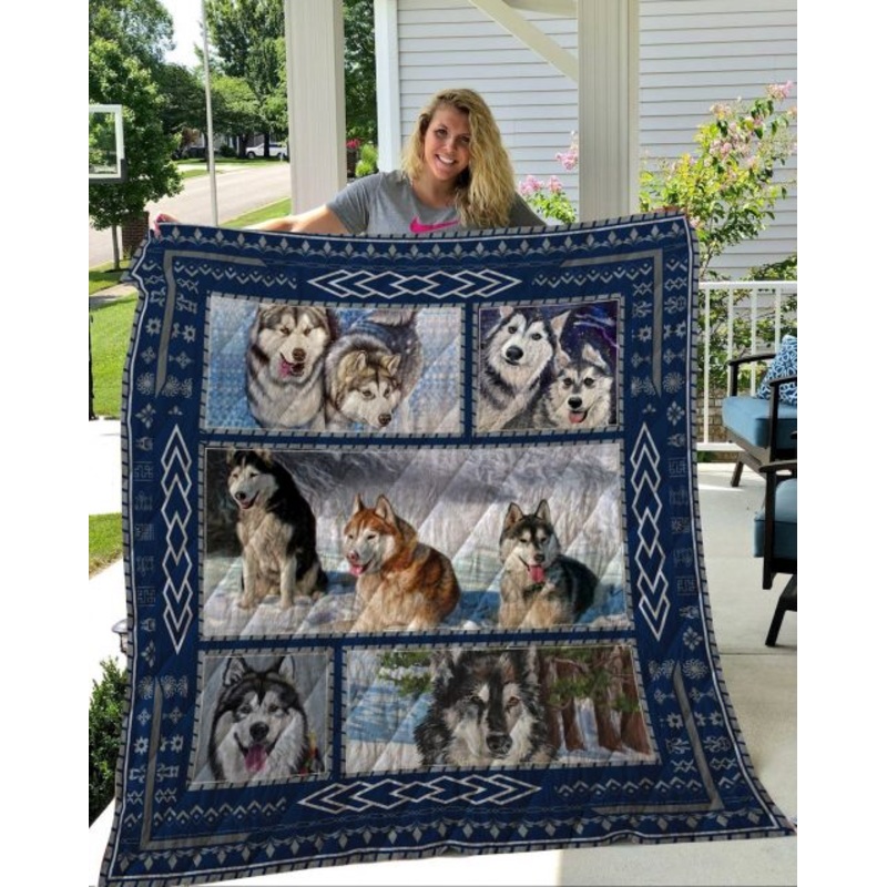 Alaskan Malamute CL12110004MDQ Quilt Blanket