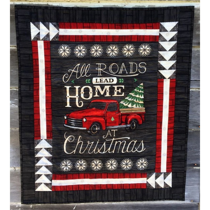 All Roads Lead Home At Christmas CLH2111015Q Quilt Blanket