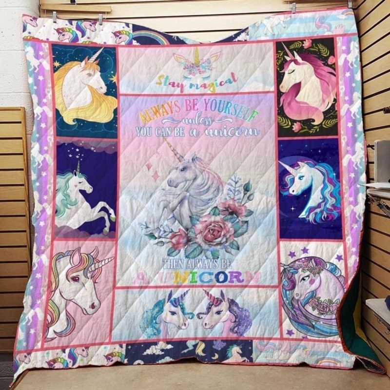 Always Be Unicorn CLA05120059Q Quilt Blanket