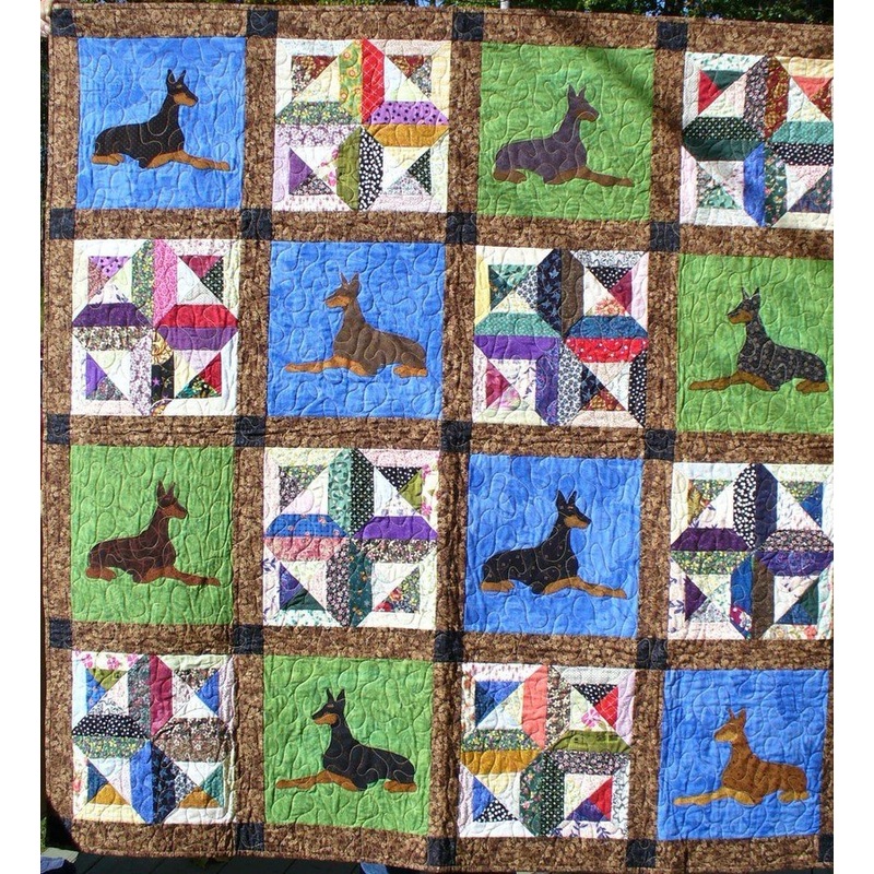 Amazing Dobermans CLA0411007Q Quilt Blanket