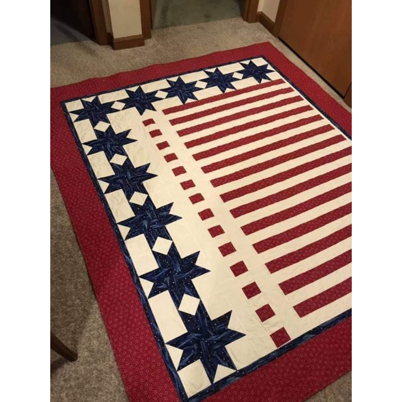 American Flag CLA1210004Q Quilt Blanket