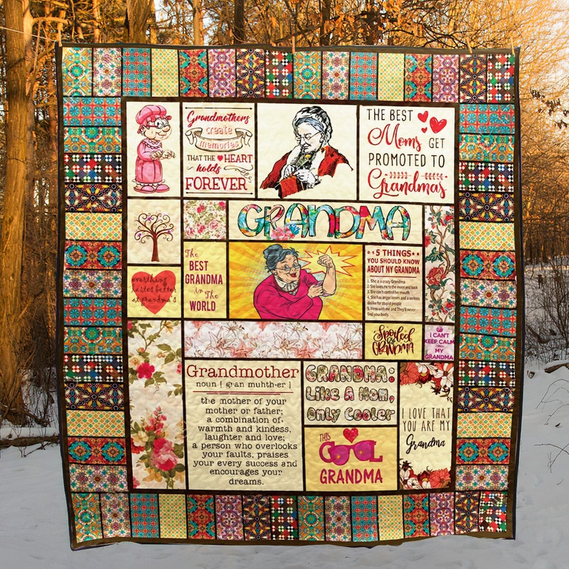 To My Grandma CL01110446MDQ Quilt Blanket