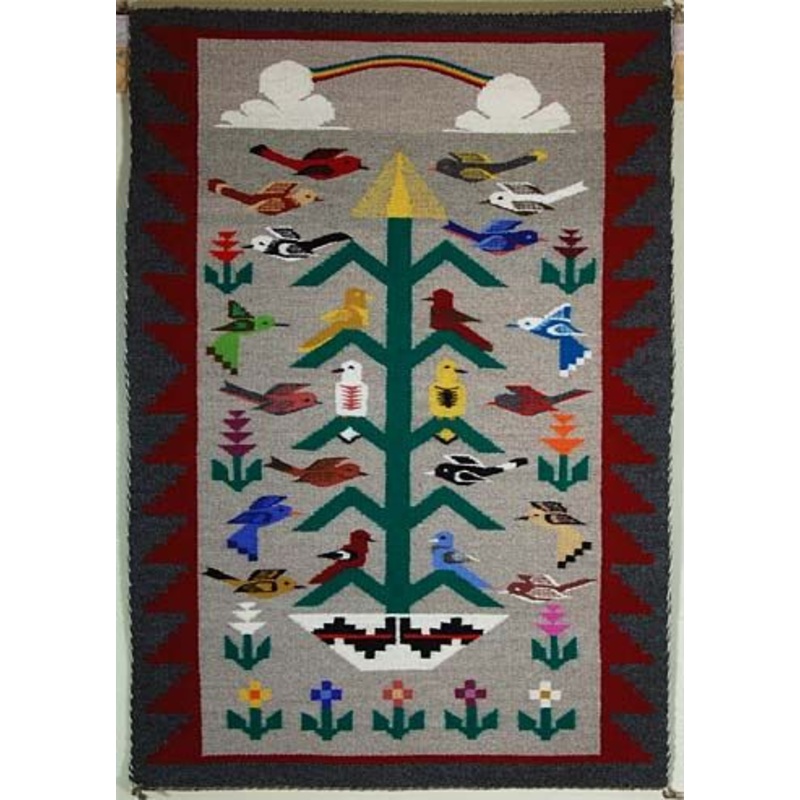 Tree Of Life Navajo Bird CLP1111420Q Quilt Blanket