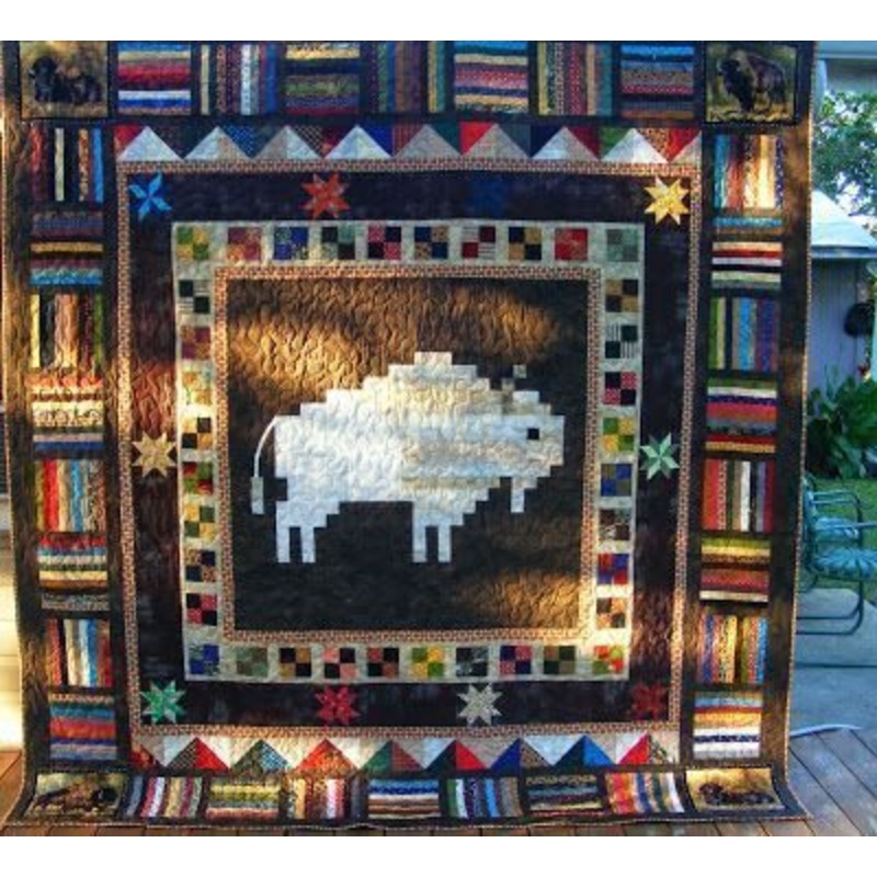 White Buffalo CLA180647 Quilt Blanket