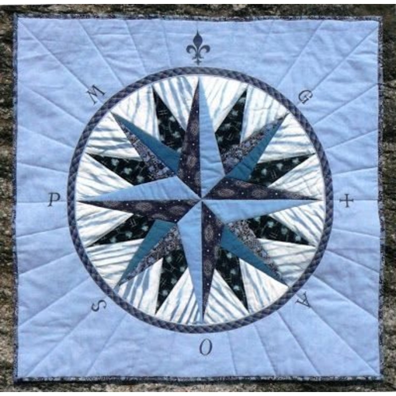 Compass Rose CLA210657 Quilt Blanket