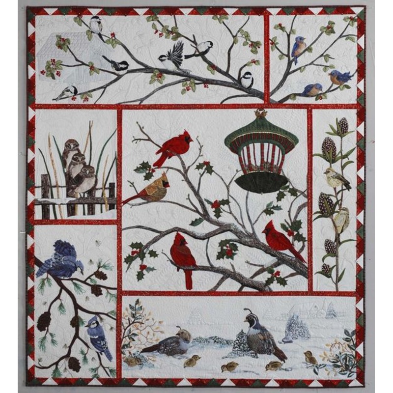 Audubon Christmas CLA0710008Q Quilt Blanket