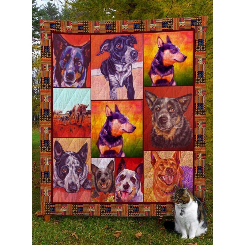 Australian Cattle Dog Dog D8019 Quilt Blanket