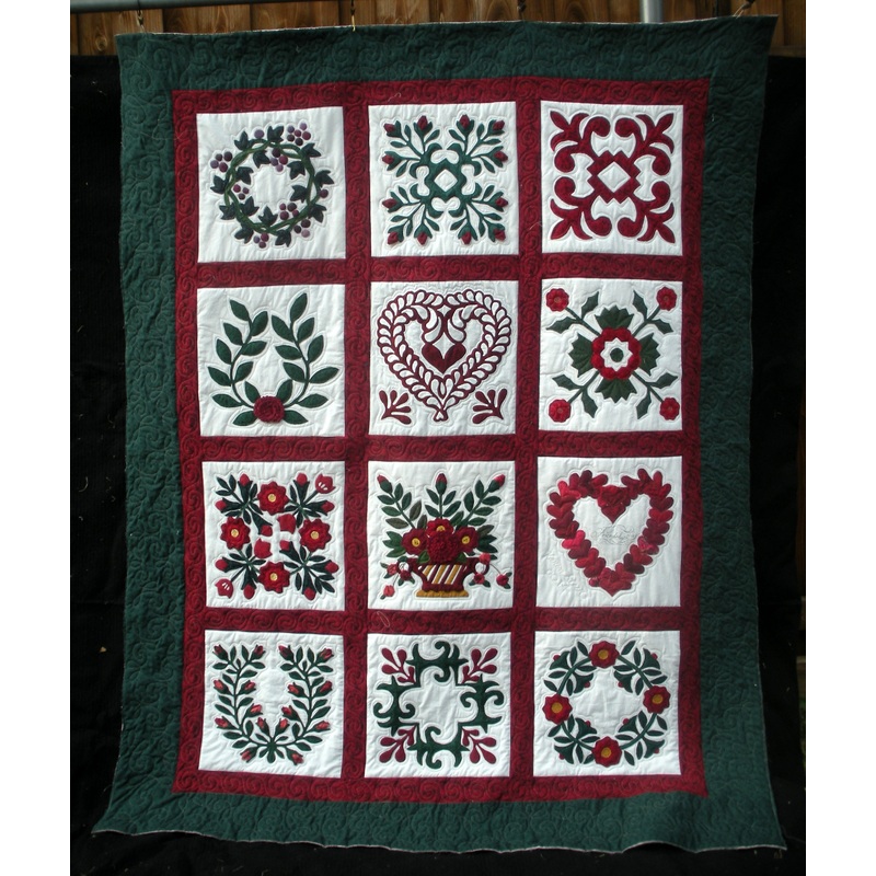 Baltimore Album Christmas CLA2111069Q Quilt Blanket