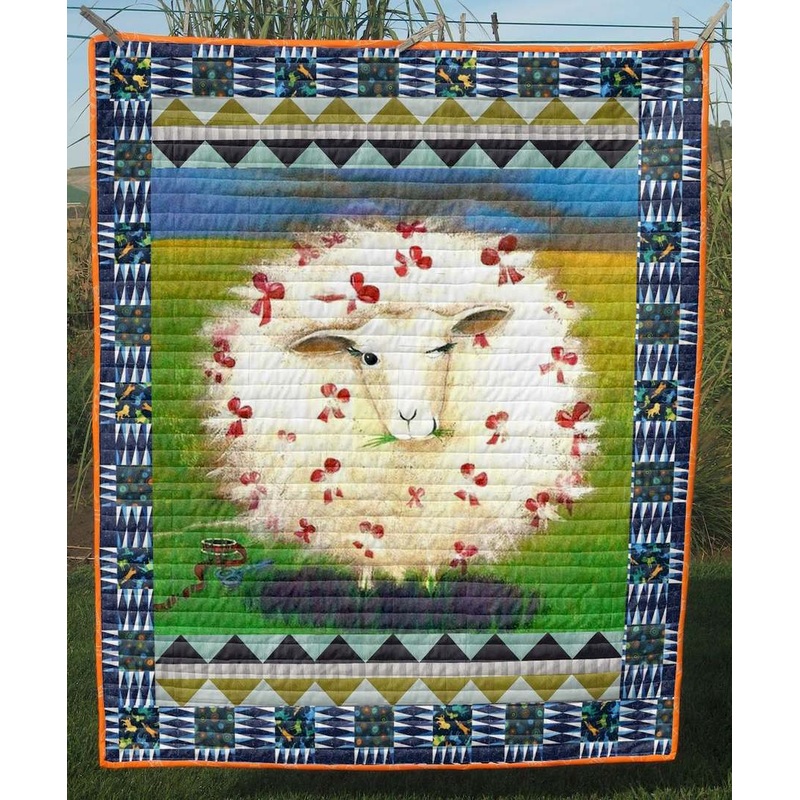 Beautiful Lady Sheep CLT270603 Quilt Blanket