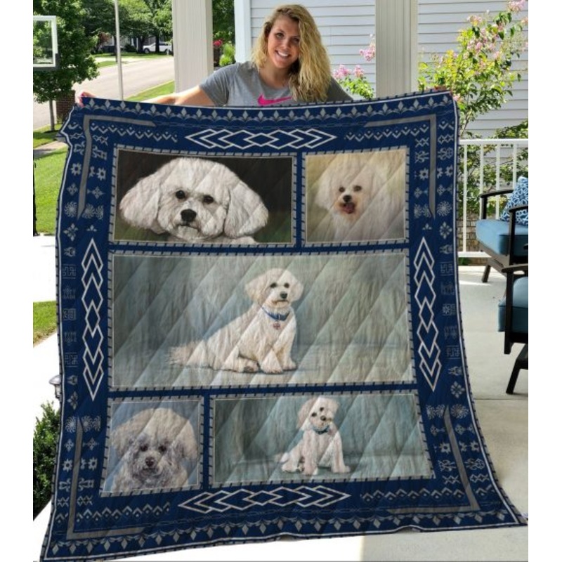 Bichon Frise CL11110031MDQ Quilt Blanket