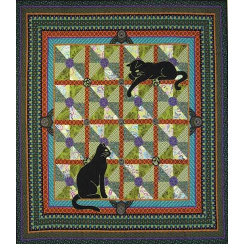 Black Cats CLA0411069Q Quilt Blanket