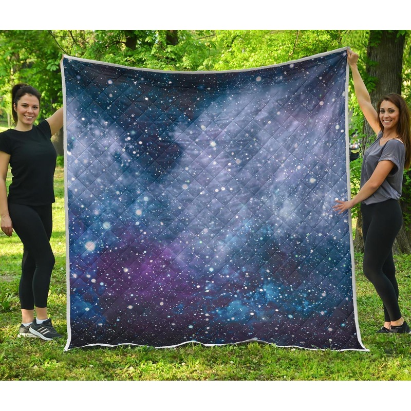 Blue Cloud Starfield Galaxy Space CL17100115MDQ Quilt Blanket