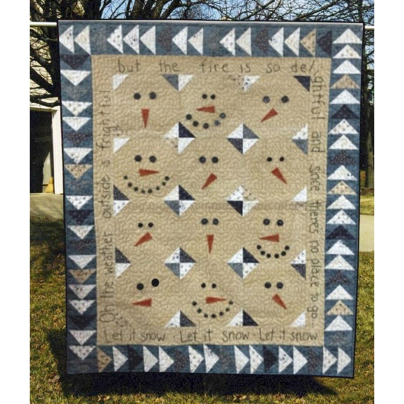 Blue Let It Snow Christmas CLH0212019Q Quilt Blanket